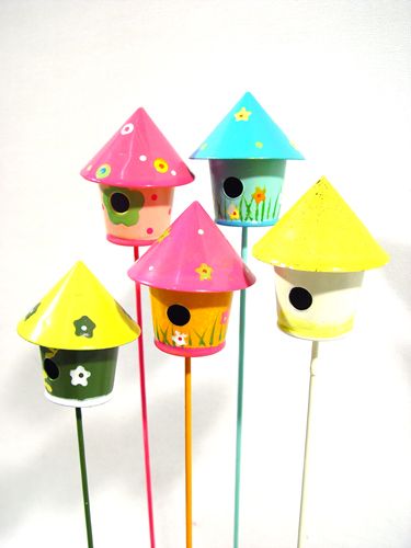 Floristik24 Birdhouse sur la barre 4cm 10pcs
