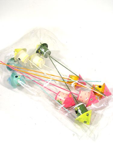 Floristik24 Birdhouse sur la barre 4cm 10pcs