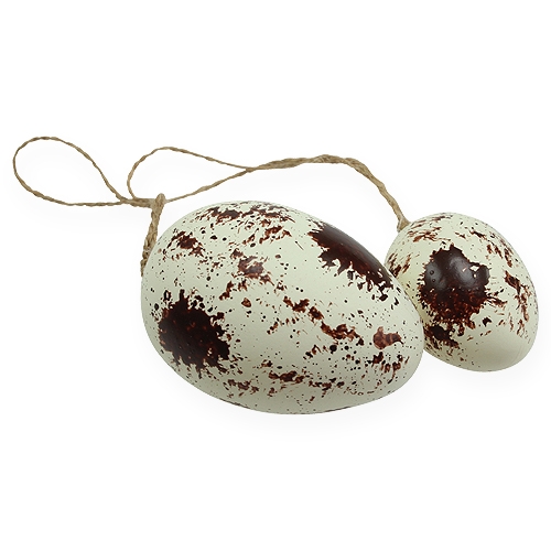 Floristik24 Oeufs décoratifs en boîte plastique 4-6cm 18 pcs