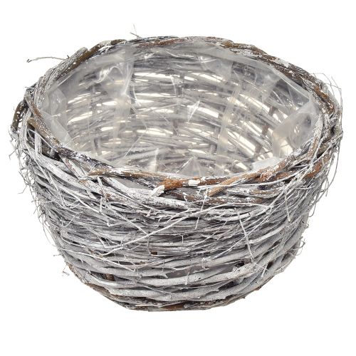 Article Ensemble de paniers rustiques en osier - 3 tailles (40 cm, 33 cm, 26 cm) - Idéal pour une décoration et un rangement style maison de campagne - Lot de 3