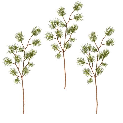 Article Branches de Noël Branches de pin artificielles L54cm 3 pcs