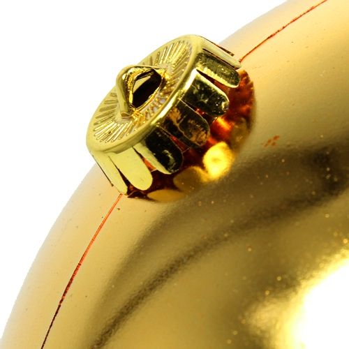 Article Boule de Noël en plastique grande dorée Ø25cm