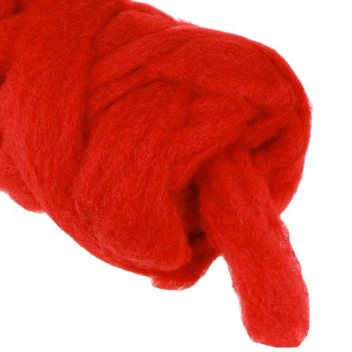 Article Mèche en laine 10 m rouge foncé
