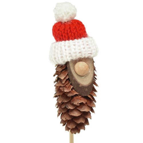 Floristik24 Nain de cône avec chapeau, bouchon de fleur, gnome 8cm, 12 pièces