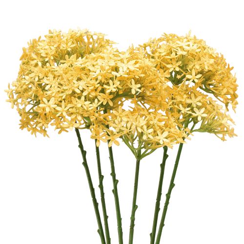 Oignon ornemental Allium sauvage artificiel Jaune 70cm 3 pcs