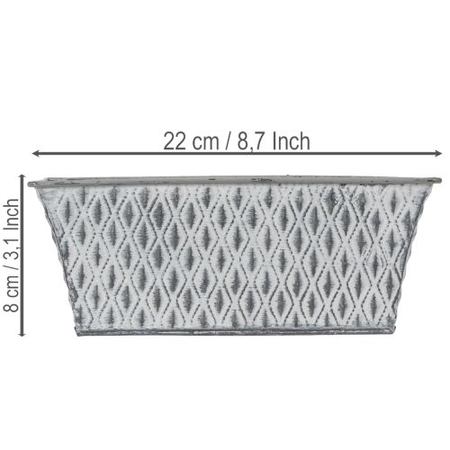 Coupe rectangulaire en zinc