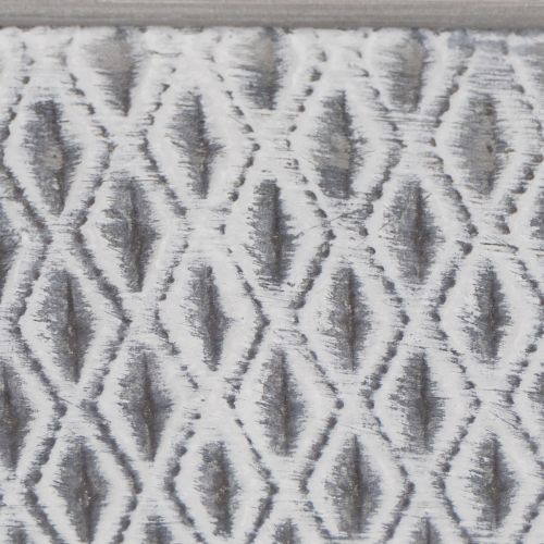 Bol en zinc à motif losanges, 26 cm x 15,5 cm | Floristik24.fr
