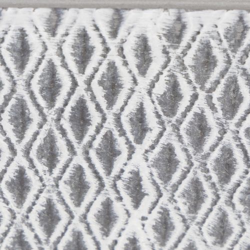Bol en zinc à motif losanges 30 cm × 18 cm H 15 cm | Floristik24.fr
