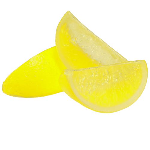 Article Décoration de Citron Tranches de Citron Artificielles 7×3.5×3cm 48 pcs