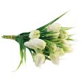 Floristik24 Fritillaria Fleur De Damier Blanc Fleurs Artificielles 38cm 6pcs