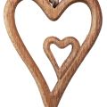 Floristik24 Coeur en bois coeurs en bois naturel à suspendre 8×11cm 4pcs