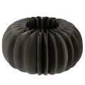 Floristik24 Anneaux décoratifs citrouille en papier nid d'abeille 24 cm gris foncé, lot de 4