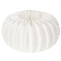 Floristik24 Citrouille en papier nid d'abeille blanche ronde 24 cm pour décorations automnales et compositions florales (4 pièces)