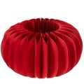 Floristik24 Ensemble de 4 citrouilles en papier alvéolé rouge 24 cm décoratives pour table