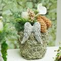 Ailes d'ange sur pique Décoration funéraire 10cm 3 pcs | Floristik24.fr
