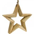Floristik24 Étoile de décoration de l&#39;Avent en bois Étoile de décoration de Noël H14,5cm
