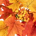 Guirlande de feuilles d'érable artificielles 170 cm en plastique pour décoration intérieure | Floristik24.fr