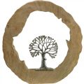 Floristik24 Arbre décoration de table bois à placer bois de manguier naturel, métal 32×5×34cm