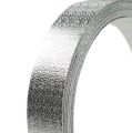 Floristik24 Ruban aluminium fil plat argent mat 20mm 5m