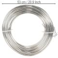 Fil d’aluminium argenté 3 mm 1 kg pour travaux créatifs | Floristik24.fr