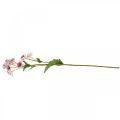 Grande Fleur Artificielle Astrania Artificielle en Soie Blanc Rose L61cm