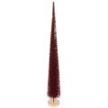 Floristik24 Sapin de Noël décoratif, silhouette fine sur socle en bois, 60 cm
