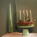 Sapin décoratif artificiel 60 cm avec base en bois | Floristik24.fr