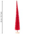 Sapin de Noël décoratif étroit, sapin de Noël artificiel sur socle en bois, 40 cm, 3 pièces | Floristik24.fr