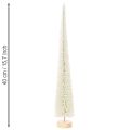 Sapin de Noël décoratif avec socle en bois pour décoration hivernale, 40 cm, 3 pièces | Floristik24.fr
