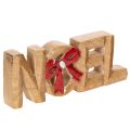 Floristik24 Décoration de Noël en bois « Noel » avec nœud rouge, 18 cm