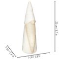 Figurine de Noël en céramique - Lutin décoratif - 22 cm - Blanc et naturel | Floristik24.fr
