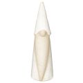 Figurine de Noël en céramique - Lutin décoratif - 22 cm - Blanc et naturel | Floristik24.fr