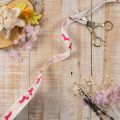 Ruban décoratif en polyester motif teckel rose 15 mm 18 m | Floristik24.fr