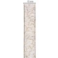 Ruban Organza Transparent Noir et Doré 15mm x 20m pour Décoration | Floristik24.fr