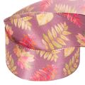 Ruban décoratif en polyester à motifs de feuilles d'automne 40mm x 15m | Floristik24.fr