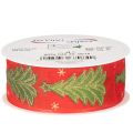 Ruban décoratif tissu sapins