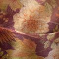 Ruban organza floral automnal 40 mm x 15 m – Tons violets, bruns et verts | Floristik24.fr