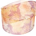 Ruban organza floral automnal