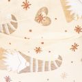 Ruban décoratif tissu beige