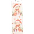 Ruban cadeau en tissu motif ours de Noël 40mm x 15m | Floristik24.fr