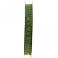 Floristik24 Ruban de jute pour la décoration, ruban cadeau naturel, ruban décoratif vert 15mm 15m