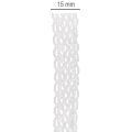 Ruban de dentelle en coton, ruban décoratif fin pour les loisirs créatifs, 15 mm de large, 10 m de long | Floristik24.fr