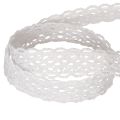 Ruban de dentelle en coton, ruban décoratif fin pour les loisirs créatifs, 15 mm de large, 10 m de long | Floristik24.fr