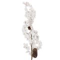 Floristik24 Kunstbranche avec baies blanches et pommes de pin 60 cm pour décoration intérieure