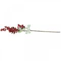 Floristik24 Branche de baies artificielles branche artificielle rouge décoration de Noël 74cm