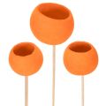Floristik24 Mélange Bell Cup sur bâtonnet orange 15 pièces
