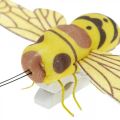 Floristik24 Déco clip abeille, décoration printanière, abeille à clip, décoration cadeau 3pcs