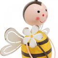 Floristik24 Déco abeille avec fleur déco figure décoration d&#39;été H21cm 2pcs