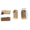 Morçeaux de bois de bouleau avec écorce pour bricolage 3 cm 300 g | Floristik24.fr