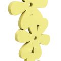 Floristik24 Couronne de fleurs en bois jaune Ø 35 cm 1 p.
